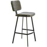 Light & Living Kaki kožna barska stolica 103 cm Masana - | shoptok.hr