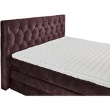 MID.YOU POSTELJA BOXSPRING 180 cm x 200 cm , tekstil, leseni material barve jajčevca | Shoptok.si