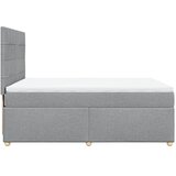  Krevet box spring s madracem svjetlosiva 160x200 cm tkanina Slike