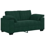  Dvodijelni set sofa s jastucima, tamnozeleni baršun | Shoptok.si