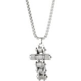 IZMAEL Ogrlica Chain Cross - Srebrna | shoptok.hr