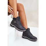 EVENTO Men's Insulated Trekking Shoes Made Of Eco Leather Navy Neramia | Shoptok.si