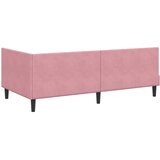  Kutni okvir kreveta Ružičasta 90 cm x 190 cm Baršun | shoptok.hr