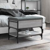  Klupa za cipele siva boja hrasta 62x42x45 cm konstruirano drvo | shoptok.hr