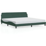 Maison Chic Posteljni Okvir - Dvoposteljna postelja brez vzmetnice temno zelen 200x200 cm žamet, (22082308) | Shoptok.si