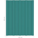 Krovni panel 36 pcs Zelena 60 x 45 cm Pocinčani čelik | shoptok.hr