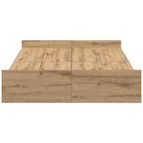  Krevet s ladicama s uzglavljem Umjetnički hrast 120 x 190 cm | shoptok.hr