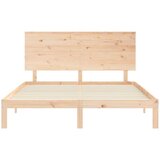  Posteljni okvir z vzglavjem trden les | Shoptok.si