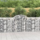  Lučne gabionske košare 2 kom 200x50x100/120cm pocinčano željezo Cijene