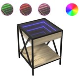  Noćni ormarić s beskonačnim LED boja hrasta sonome 40x40x49 cm | shoptok.hr