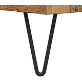 vidaXL Strani šal Star les 69,5 x 34 x 90 cm Inženirski les in železo | Shoptok.si