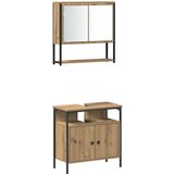  Set 3 komada kupaonskog namještaja od hrastovine | shoptok.hr