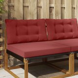  Zunanja blazina za kavč 2 pcs vinsko rdeča Poliester, (5000202622) | Shoptok.si