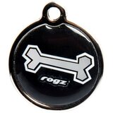 Rogz id privezak za ogrlicu za pse, metalni, l, crni | Eponuda.com