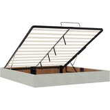  Okvir kreveta s madracima svijetlosivi 200x200cm baršunasti | shoptok.hr
