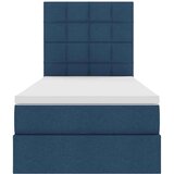  Krevet s prostorom za pohranu s LED-om Plava 100 x 200 cm | shoptok.hr