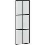 vidaXL Drsna vrata z opremo 90x205 cm kaljeno steklo in aluminij | Shoptok.si