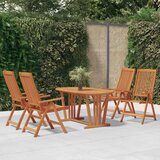 Maison Chic Zložljivi Vrtni Stoli - Stol za vrti 4 kosi trden evkaliptus JS2900, (21875902) | Shoptok.si