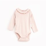 VAUVA Bobi za bebe dugih rukava sa volanima oko vrata - Ljubičasta / 9-12 mes | Eponuda.com