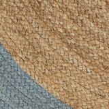  Ručno rađeni tepih od jute s maslinastozelenim rubom 90 cm | shoptok.hr
