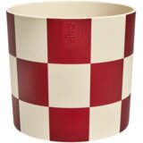 ELHO cvetlični lonec blocks & stripes 15 cm - temno bordo rdeča | Shoptok.si