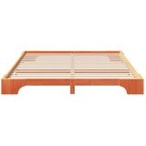  Krevetna konstrukcija Smeđa 200 x 210 cm Čvrsto borovo drvo | shoptok.hr