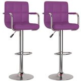 Furnova Barski stolčki 2 kosa vijolično umetno usnje, (22056005) | Shoptok.si