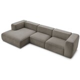 Bobochic Paris Siva/rjava kotna sedežna garnitura iz tkanine bouclé (levi kot) Zephyr – | Shoptok.si