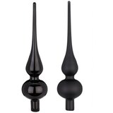  Novogodišnji vrh za jelku crni 20cm | ePonuda.com