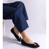 Gemre Black ballerinas adorned with a bow and brooch Esdras | Shoptok.si