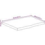 vidaXL Stolna ploča 70x40x2,5 cm od masivnog drva manga sa živim rubom | shoptok.hr