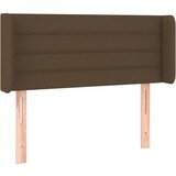 Maison Chic Vzglavna omarica - Nočna omarica - Posteljna omarica z ušesi temno rjavo 93x16x78/88 cm blago, (21710653) | Shoptok.si