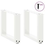  Noge za stolić U-oblika 2 kom bijele 30x(30-31) cm čelik | shoptok.hr