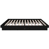  Za krevet od masivnog drva crni 140 x 190 cm | shoptok.hr
