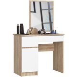 AKORD toaletna miza z ogledalom clp P-2/SL levo sonoma hrast / belo, (21713497) Cene