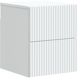 vidaXL Stenski nočni omarici Bela 33 x 34,5 x 40 cm Inženirski les, (5000298634) | Shoptok.si