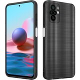 Cadorabo Ohišje, združljiv z Xiaomi v krtačenem črnem - zaščitnem pokrovu, narejen iz fleksibilnega silikona TPU v brušenem dizajnu, (20617621) | Shoptok.si