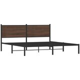 Metalni okvir kreveta bez madraca smeđa boja hrasta 183x213 cm | shoptok.hr