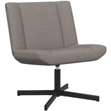  Stolica na kotačiće Sivosmeđa 63 x 75 x 76 cm tkanina | shoptok.hr