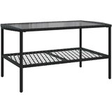  4-dijelni set vrtnih sofa od poliratana s jastucima crni | shoptok.hr