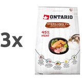 Ontario Cat Sterilised +7 - piščanec in losos 3 x 2 kg Cene