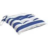  Jastuci za stolice 6 kom plavo-bijele pruge 50x50x7 cm tkanina | shoptok.hr