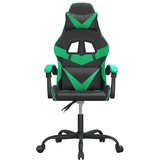  Igraća stolica crno-zelena od umjetne kože | shoptok.hr
