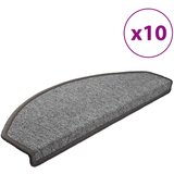  Otirači za stepenice 10 kom 65x24x4 cm tamnosivi | shoptok.hr
