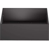  Vrtna saksija Crna 60 x 60 x 20 cm Čelična vrata - Crna 60 x 60 x 20 cm 1 | shoptok.hr
