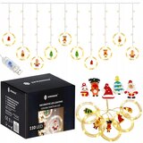 springos SVETLOBNA ZAVESA Girlanda 110 LED kapnikov USB 300 cm BOŽIČNE KROGE LUČKE <html>, (21638606) | Shoptok.si