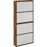 Ormarić za cipele s ogledalom 4 razine boja hrasta 63x17x134 cm | Eponuda.com