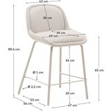 Kave Home Bež barska stolica (visine sjedala 65 cm) Aimin – | shoptok.hr