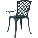  Vrtne stolice 2 kom zelene od lijevanog aluminija | shoptok.hr