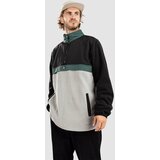 Blue Tomato 1/4 Placket Half-Zip Pulover iz flisa black Cene